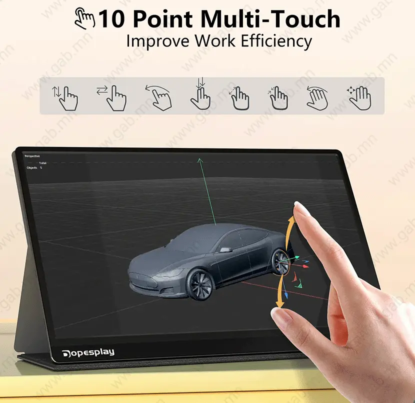 M3 Omiodo DR1561 Pro Touch 15.6-inch Dual Type-C Audio Portable Gab.mn_01c.webp