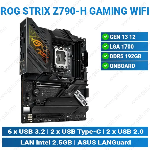 ROG STRIX Z790-H GAMING WIFI D5 | ASUS Motherboard