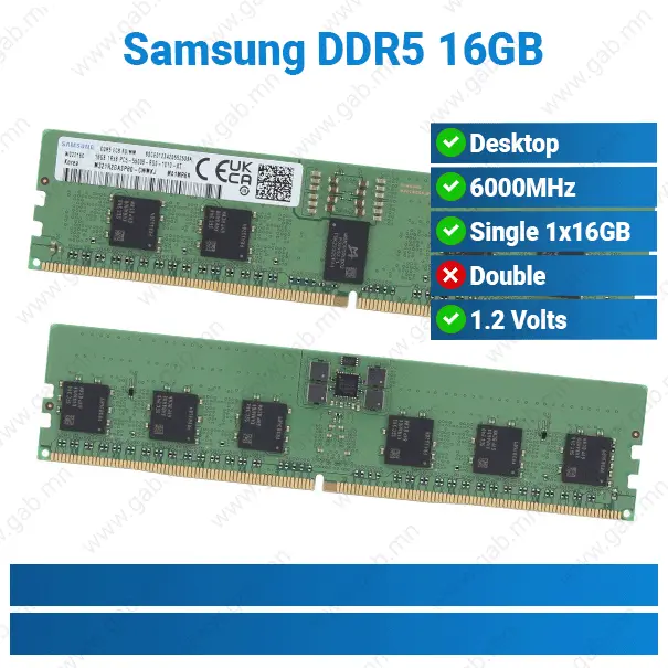 DDR5 16GB 6000MT/s Samsung | PC RAM