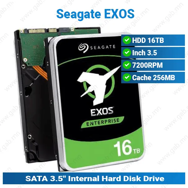 HDD 16TB 7.2K 3.5 EXOS Seagate | Hard Disk