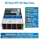 24 x 3.5" Drive Bays Storage 4U Rack | IPC Case