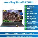 Asus Rog Strix G18 G814JIR-N6064W/ i9-14900HX/ 32G/ M.2 1TB/ RTX4070/ 240Hz QHD/ 18.0" Gaming Laptop