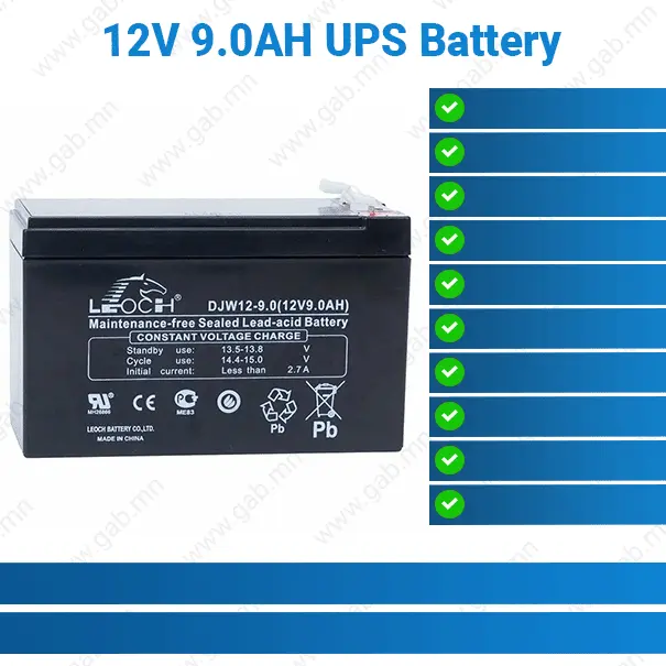 Leoch (12V 9.0AH) UPS Battery