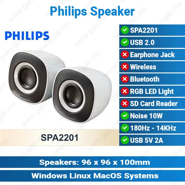 Philips SPA2201 Mini Speaker MSH