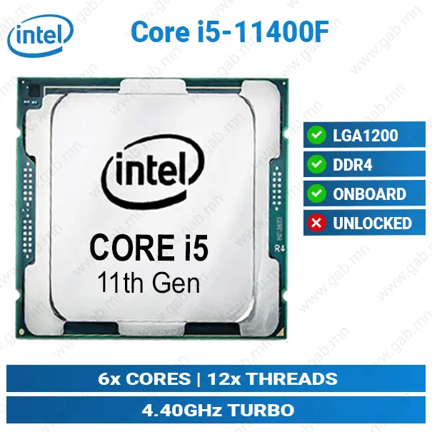[#11'0006] Core i5-11400F | Intel CPU