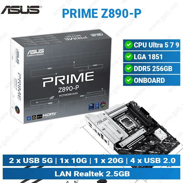 [#12'0011] PRIME Z890-P D5 | ASUS Motherboard