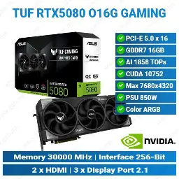 [#13'0008] RTX5080 16G TUF Gaming | ASUS Graphics Card