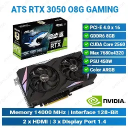 [#13'0009] RTX3050 ATS O8G Gaming | ASUS Graphics Card