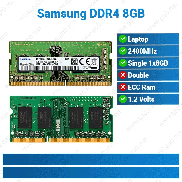 [#15'0032] DDR4 8GB 2400MHz Samsung | Laptop RAM