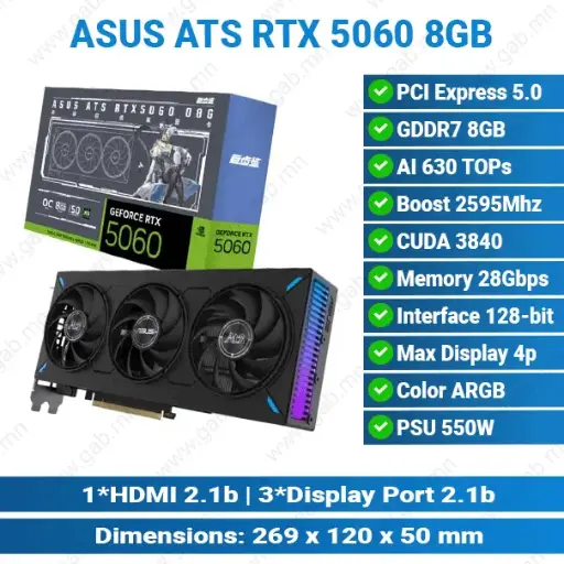 [#13'0020] TUF GAMING RTX5060 O8G | ASUS Graphics Card